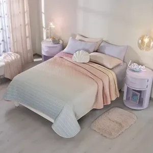 Edredón Novo Comforter Azul Matrimonial, Ligero, Reversible, para Todas las Temporadas, Relleno de Microfibra de Poliéster - Product Image 3