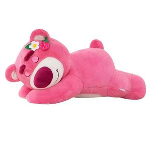 Peluche Ours Fraise Rose Écologique, Mignonne Poupée en Peluche Dessin Animé, Coussin Cadeau pour Petite Amie - Product Image 1