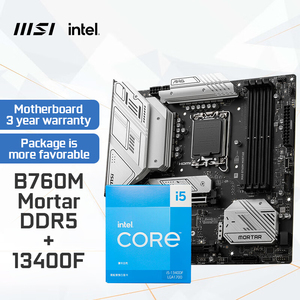 MSI [Carte mère CPU Set] MAG B760M MORTIER <span class=keywords><strong>DDR5</strong></span> mortier carte mère + Intel i5-13400F CPU carte mère + CPU ensemble - Product Image 3