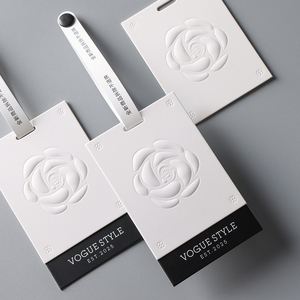 Bán buôn biểu tượng tùy chỉnh may treo thẻ thân thiện với môi UV in đặc biệt áp lực giấy in ấn Swinging hangtags - Product Image 4