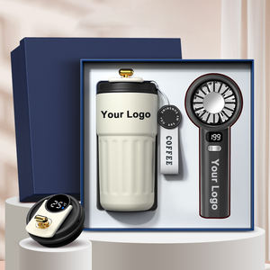 Kit Promocional Todo en Uno Ranguo, Taza con Ventilador de Acero Inoxidable Recargable por USB-C, Colores Personalizados con Logotipo, Promoción Corporativa, Inmobiliaria - Product Image 1