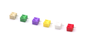 Conector de pines WAFER: WAFER XHB con pestillo DIP de 180 grados Blanco/Beige/Rojo/Verde/Amarillo/Morado 2P - Product Image 4
