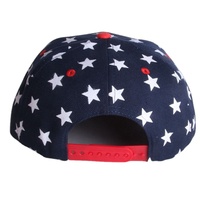 Casquettes Snapback Hiphop en sergé de coton à 6 panneaux, broderie 3D, motif lettre drapeau américain, casquette de baseball, visière plate pour l'extérieur