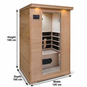 YEETE - Cabina <span class=keywords><strong>de</strong></span> Sauna <span class=keywords><strong>de</strong></span> <span class=keywords><strong>Vapor</strong></span> Estilo Coreano, Sauna Portátil para el Hogar, Madera Maciza <span class=keywords><strong>de</strong></span> Hemlock, <span class=keywords><strong>Vapor</strong></span> Seco y Húmedo, Cabina <span class=keywords><strong>de</strong></span> Sauna Personal <span class=keywords><strong>de</strong></span> Lujo - Product Image 2