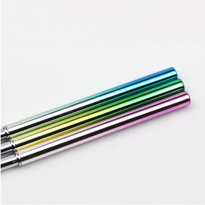 Lot de 3 pinceaux à ongles personnalisés à manche métallique dégradé, faible MOQ, pour nail art, liner, gel, peinture, poils en nylon, manucure - Product Image 3