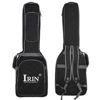 IRIN penjualan grosir 10mm empuk tahan air kain Oxford ransel gitar Case pemain musik ransel tas gitar elektrik