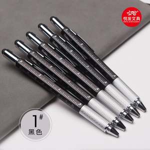 Bolígrafo Multiherramienta 6 en 1 en Promoción con Regla y Nivel, Bolígrafo Multifuncional de Metal con Logotipo Personalizado - Product Image 6