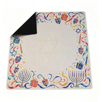 Housse de table de Mahjong de Noël - 33 pouces, 2 mm, polyester, caoutchouc naturel, antidérapante, impression personnalisée, fournisseur en gros de jeux