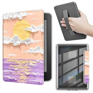 Étui personnalisé pour <span class=keywords><strong>Kindle</strong></span> Paperwhite avec poignée pour <span class=keywords><strong>Kindle</strong></span> Basic 11e génération 2022 2024 6 pouces, coque arrière transparente - Product Image 6