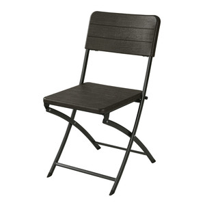 Silla Plegable de Plástico para Jardín, Exterior, Ajustable, Estilo Madera, para Bodas, Picnic, Venta al por Mayor, Económica - Product Image 1