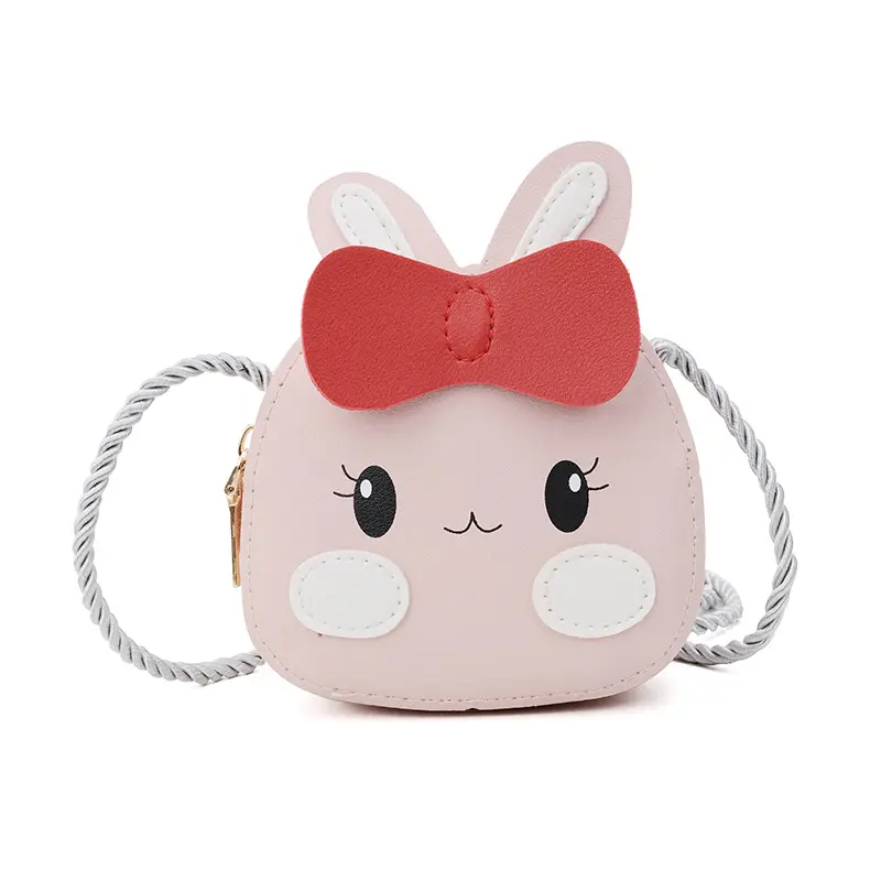 Children Wallet New Cute Fancy Small Animal Leather Crossbody Bag Coin Purse for Kids