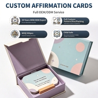 Coffret cadeau pour femmes avec cartes d'affirmation personnalisées, imprimées avec des citations inspirantes, en papier recyclable et écologique