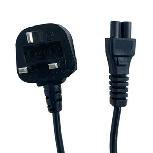 Manufacturer Price UK Standard Type Computer TV C13 Power Cord 3 Pin