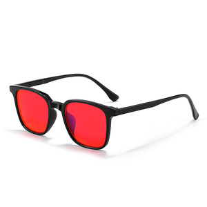 Montures de lunettes unisexes tendance 2026 avec logo personnalisé, verres jaunes, rouges, oranges, anti-lumière bleue, lunettes de sommeil - Product Image 1