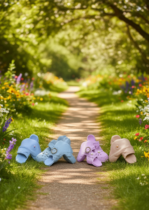 Zoccoli con perle stile Mary Jane, morbidi e leggeri, scarpe estive per donne e ragazze, taglia 20, suola in EVA, tomaia in plastica - Product Image 2