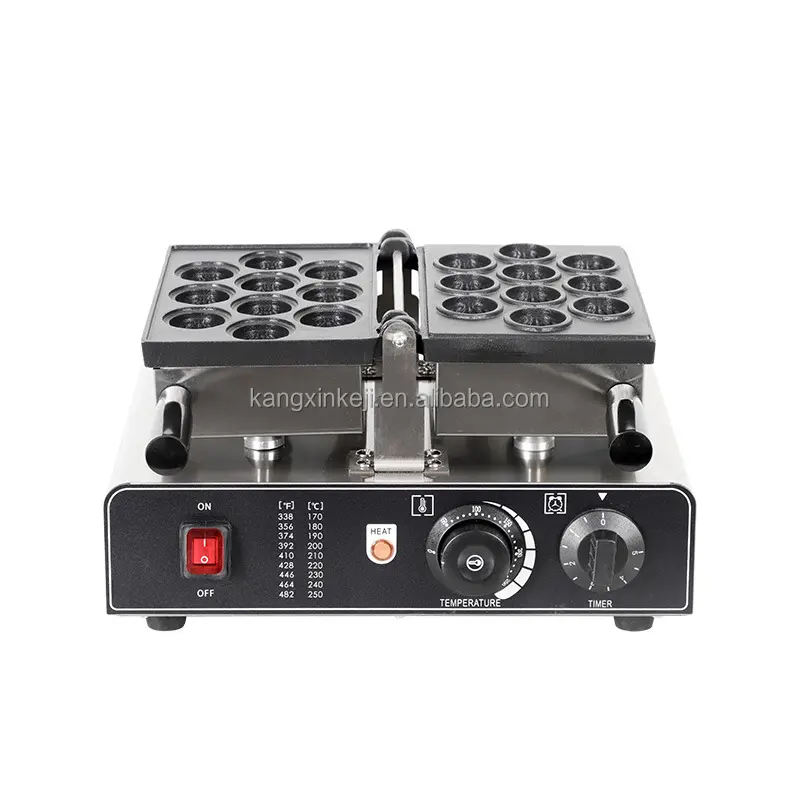 Mini-almoço elétrico Cupcake 1750W Walnut waffle maker máquina Taiyak