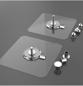 Crochets muraux autocollants transparents en acrylique durable, imperméables, extra épais, pour cuisine, salle de bain, garage, outils - Product Image 2