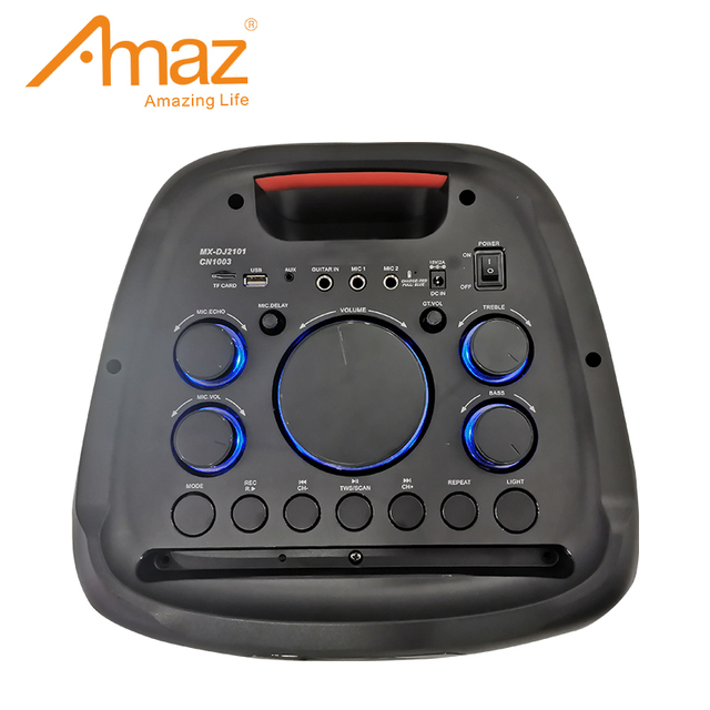 Double 10" Party Speaker with Battery Capacity 4.5Ah Lead Acid Battery 4 Hours Playing Time