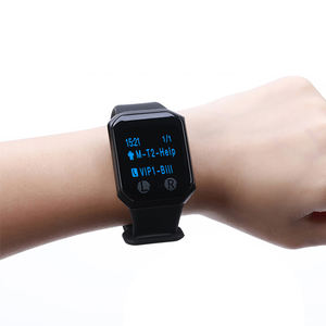 Еда 1 наручные часы система вызова официанта в отеле кухня Kr на большое расстояние 2 кнопки вызова беспроводной диапазон пейджер-система пейджер - Product Image 6