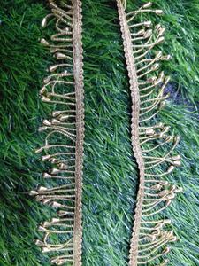 Encaje de Perlas de Diseño con Borde Decorativo para Saree, Dupatta, Blusa, Artesanía y Bordado - Product Image 2