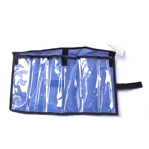 FLB002 özel boyut PVC ve naylon örgü malzeme balıkçılık cazibesi çantası ahtapot cazibesi çantası 6 adet çanta