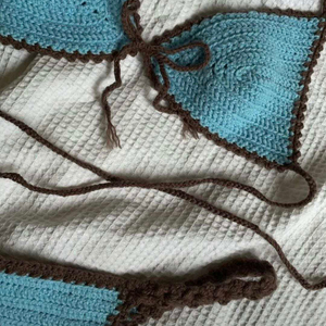 Maillots de bain personnalisés OEM, nouvelle mode, marque privée, maillots de bain modestes, bikini en crochet pour femmes, 2023 - Product Image 3
