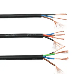 Offre Spéciale 300/500V fil de câble électrique multiconducteur 3 noyaux 4 noyaux câble RVV en cuivre flexible