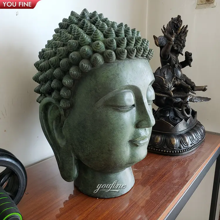 Винтажная латунная Бронзовая статуя Будды на заказ в натуральную величину