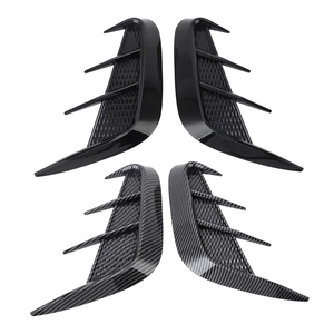 1 Paire de protections latérales de pare-chocs avant de voiture en TPU, couleur noir/fibre de carbone, avec couvercle de ventilation universel pour ailes latérales - Product Image 5