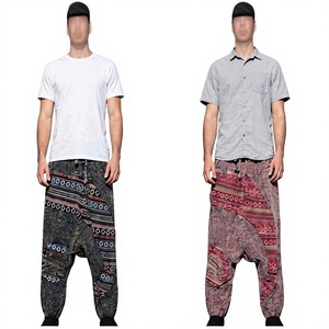 Pantalon Sama Aladdin en Coton pour Femme, Style Yoga Ample Bohème, Décontracté, Coupe Ample, Hiver, Respirant, Écologique, Taille Élastique, Vente en Gros - Product Image 1