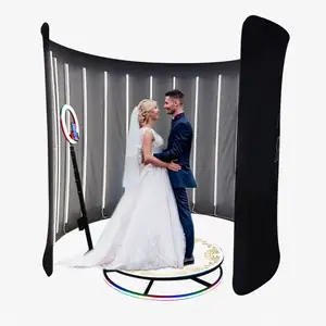 Revolve 360 Video Booth Stand automatico rotante 360 chiosco Photobooth Spinning 360 Photo Booth per la festa di natale