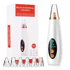 Nettoyeur de pores de bonne qualité aspirateur de pores points noirs nettoyant pour le nez nettoyeur de pores d'acné nettoyeur de pores aspirateur à tête noire