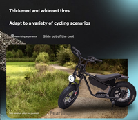 Vélo électrique à gros pneus avec moteur arrière, batterie au lithium 500W, vitesse maximale 45km/h, VTT électrique pour adultes, entrepôt international