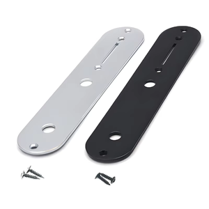 Piastra di controllo in acciaio da 34 mm con slot per interruttore dritto per <span class=keywords><strong>chitarra</strong></span> <span class=keywords><strong>Telecaster</strong></span>, accessorio di ricambio in metallo per pannello di controllo stile Tele - Product Image 1