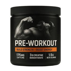 Venta al por mayor de fábrica, polvo de preentrenamiento, vitamina C para soporte inmunológico, Monohidrato de creatina, preentrenamiento para adultos, polvo de preentrenamiento - Product Image 2