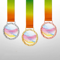 Médailles sportives personnalisées en bronze, argent, or et cristal - Médailles sportives en métal personnalisées MH-J703