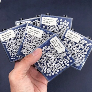 ルースメレCVDダイヤモンド 4.2-6.5mm ホワイト DEF VVS VS ラボダイヤモンド 合成ラウンドブリリアントカット HPHTダイヤモンド CVD - Product Image 2