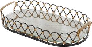 High Grade Anti-Scratch Metal Serving <b>Tray</b> Multipurpose Storage Dish for Candles <b>Perfumes</b> Kitchen Office Bar Party Use - Product Image 2