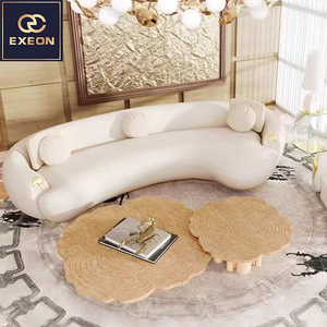 Ensemble de canapés italiens de luxe pour la maison, canapé moderne en <span class=keywords><strong>cuir</strong></span> pour salle d'attente, chaise de salon, restaurant, hôtel, salle d'attente - Product Image 1