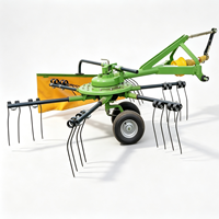Râteau à foin rotatif Runshine RXHY2500, largeur de travail de 2,5 m, entraînement par prise de force, 18-50 ch, monté sur tracteur, boîte de vitesses pour petite ferme