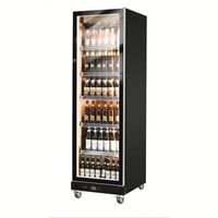 Refroidisseur à bière vertical à refroidissement par air avec portes en verre trempé pour les magasins de proximité, les hôtels et les restaurants