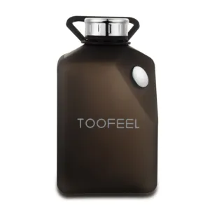 2.7L Toofeell BPA 무료 금속 커버 플라스틱 벌크 아이템 고품질 누출 방지 피트니스 스포츠 물병 전화 홀더