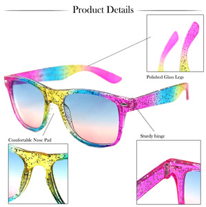 Mermaid Long Lanh Cầu Vồng Kính <span class=keywords><strong>Frames</strong></span> Nhựa Designer Womens Thời Trang Sunglasses <span class=keywords><strong>Bling</strong></span> Trang Trí Kính Mắt - Product Image 3