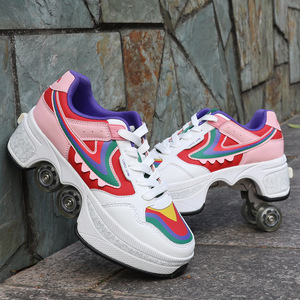 Patins à roulettes à quatre roues SeeMore personnalisés avec LED fluorescentes, roues en caoutchouc/EVA pour enfants, garçons, marche automatique cool - Product Image 6