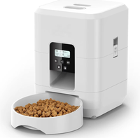 Distributeur automatique portable alimenté par USB/adaptateur avec caméra WiFi à distance, alimentation quantitative programmable, bols détachables et écran LCD