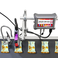 Imprimante jet d'encre automatique 12,7 mm pour codage en ligne par lots, machine d'impression de logos, de dates et de codes de lots sur boîtes