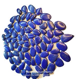 Piedra preciosa suelta de cabujón perforado de cuarzo Natural de gran calidad, 20-45mm, 6-10g, lote certificado por terceros para la fabricación de joyas - Product Image 1