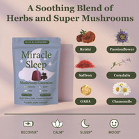 Suikerarme Reishi Saffraan GABA Corydalis Kamille Fruit Gummies Vegan Slaapmiddel Kalmerende Stemming Herstel Natuurlijk Slaapsupplement