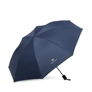 High Quality Wholesale Sun and Rain Gear Cheap Custom Logo Print 3 Folding Promotional Umbrella for Advertising