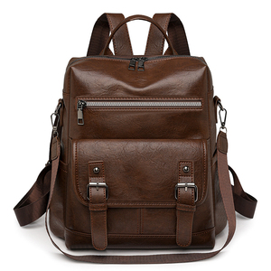 Nouveau sac à dos vintage simple pour <span class=keywords><strong>femme</strong></span>, grande capacité, résistant à l'usure, pour voyage, extérieur, école, étudiant - Product Image 3